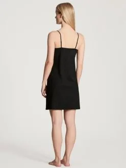 Calida Sensual Secrets Nachthemd Mit Spaghettiträgern, Länge 85cm Schwarz -Unterwäsche Verkäufe 17131 992 1