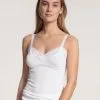 Calida Iconics Spaghetti-Top Weiss -Unterwäsche Verkäufe 17351 001