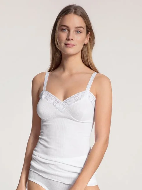 Calida Iconics Spaghetti-Top Weiss 3 Calida Iconics Spaghetti-Top Weiss