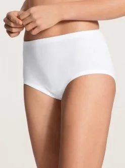 Calida Iconics Midi Slip, High Waist Weiss