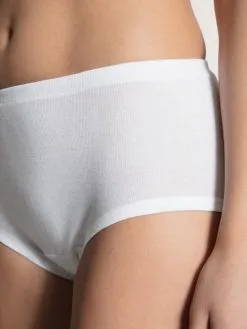 Calida Iconics Midi Slip, High Waist Weiss -Unterwäsche Verkäufe 23362 001 3