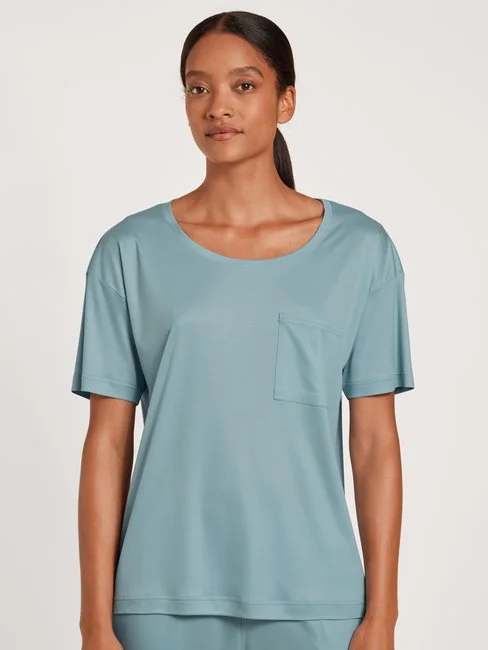 Calida 100% Nature Dreams Kurzarm-Shirt, Cradle To Cradle Certified® Blue Satin 4 Calida 100% Nature Dreams Kurzarm-Shirt, Cradle To Cradle Certified® Blue Satin – Bild 2