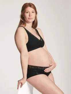 Calida 100% Nature Mum Umstands-Panty, Regular Cut, Cradle To Cradle Certified® Black C2C -Unterwäsche Verkäufe Calida 100 Nature Mum Panty regular cut schwarz 24654 995 4