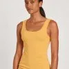 Calida 100% Nature Relax Tank-Top, Cradle To Cradle Certified® Amber Yellow -Unterwäsche Verkäufe Calida 100 Nature Relax Tank Top Compostable gelb 12697 058