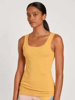 Calida 100% Nature Relax Tank-Top, Cradle To Cradle Certified® Amber Yellow