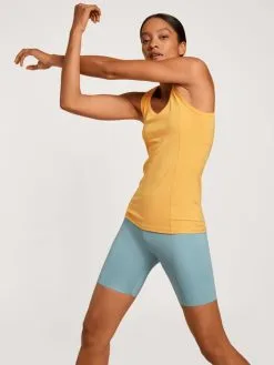 Calida 100% Nature Relax Tank-Top, Cradle To Cradle Certified® Amber Yellow -Unterwäsche Verkäufe Calida 100 Nature Relax Tank Top Compostable gelb 12697 058 4