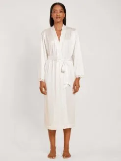 Calida 100% Nature Romance Kimono, Länge 120cm, Cradle To Cradle Certified® Star White -Unterwäsche Verkäufe Calida 100 Nature Romance Kimono Laenge 120cm Compostable weiss 64292 910 1