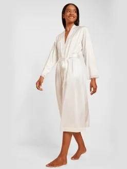 Calida 100% Nature Romance Kimono, Länge 120cm, Cradle To Cradle Certified® Star White -Unterwäsche Verkäufe Calida 100 Nature Romance Kimono Laenge 120cm Compostable weiss 64292 910 3