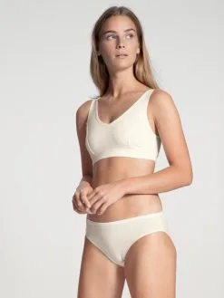 Calida 100% Nature Slip, Regular Cut, Cradle To Cradle Certified® Star White -Unterwäsche Verkäufe Calida 100 Nature Slip regular cut weiss star white 22194 910 2