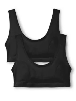 Calida Benefit Women Bustier, 2er-Pack Schwarz