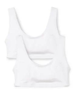 Calida Benefit Women Bustier, 2er-Pack Weiss