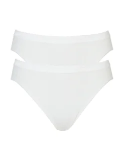 Calida Benefit Women Slip, 2er-Pack Weiss