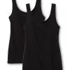 Calida Benefit Women Tank-Top, 2er-Pack Schwarz -Unterwäsche Verkäufe Calida Benefit Women Tank Top 2er Pack schwarz 12907 992