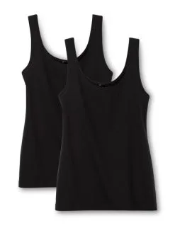 Calida Benefit Women Tank-Top, 2er-Pack Schwarz