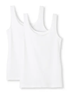 Calida Benefit Women Tank-Top, 2er-Pack Weiss