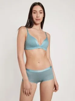 Calida Cate Print Pants, Regular Cut Blue Satin -Unterwäsche Verkäufe Calida Cate Print Pants regular cut blau 24798 473 2