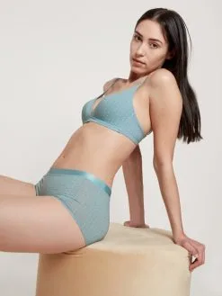 Calida Cate Print Pants, Regular Cut Blue Satin -Unterwäsche Verkäufe Calida Cate Print Pants regular cut blau 24798 473 4