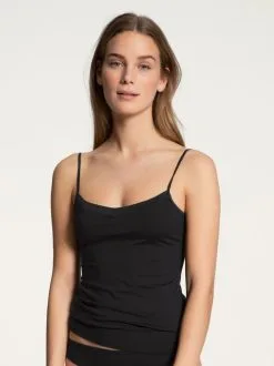 Calida Cate Spaghetti-Top Schwarz