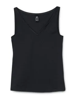 Calida Cate Tank-Top Mit V-Ausschnitt Schwarz -Unterwäsche Verkäufe Calida Cate Tank Top schwarz 12459 992 4