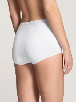 Calida Iconics Midislip Weiss -Unterwäsche Verkäufe Calida Comfort Midi Slip high waist weiss 23024 001 1
