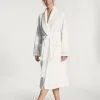 Calida Cosy Shower Frottee-Bademantel Mit Schalkragen, 120cm Weiss -Unterwäsche Verkäufe Calida Cosy Shower Bademantel Kimono Laenge 120cm weiss 61302 001