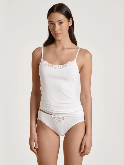 Calida Cotton Desire Spaghetti-Top Weiss 7 Calida Cotton Desire Spaghetti-Top Weiss – Bild 5