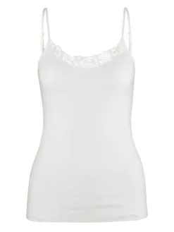 Calida Cotton Desire Spaghetti-Top Weiss 15 Calida Cotton Desire Spaghetti-Top Weiss -Unterwäsche Verkäufe Calida Cotton Desire Spaghetti Top weiss 10357 001 5