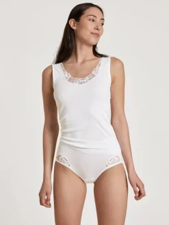 Calida Cotton Desire Tank-Top Weiss -Unterwäsche Verkäufe Calida Cotton Desire Tank Top weiss 12957 001 3