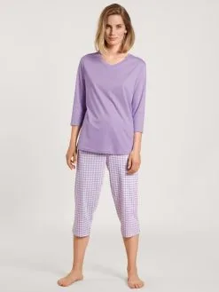 Calida Daylight Dreams 3/4-Pyjama Digital Lavender