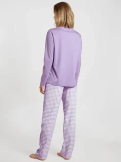 Calida Daylight Dreams Pyjama, Lang Digital Lavender -Unterwäsche Verkäufe Calida Daylight Dreams Pyjama lang violett 42757 321 2