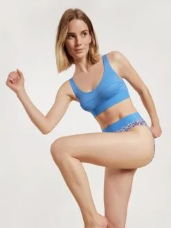 Calida Elastic Bustier Mit Softbund Azurit Blue -Unterwäsche Verkäufe Calida Elastic Bustier mit Softbund blau 02138 474 4