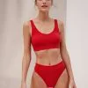 Calida Elastic Slip Mit Softbund, High Waist Summer Red -Unterwäsche Verkäufe Calida Elastic Slip mit Softbund high waist rot 22030 174
