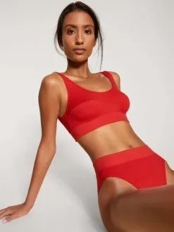 Calida Elastic Slip Mit Softbund, High Waist Summer Red -Unterwäsche Verkäufe Calida Elastic Slip mit Softbund high waist rot 22030 174 5