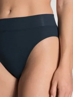 Calida Elastic Slip Mit Softbund Im Doppelpack, High Waist Dark Lapis Blue -Unterwäsche Verkäufe Calida Elastic Slip mit Softbund im Doppelpack high waist blau 22030 DUO 339 4