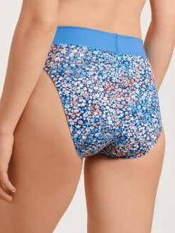 Calida Elastic Trend Slip Mit Softbund, High Waist Azurit Blue -Unterwäsche Verkäufe Calida Elastic Trend Slip mit Softbund high waist blau 21822 474 neu 1