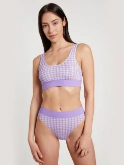 Calida Elastic Trend Slip Mit Softbund, High Waist Digital Lavender -Unterwäsche Verkäufe Calida Elastic Trend Slip mit Softbund high waist violett 21822 321 2