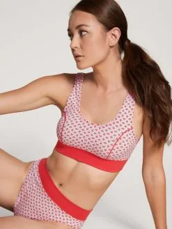 Calida Elastic Trend Bustier Mit Softbund Summer Red -Unterwäsche Verkäufe Calida Elastic Trend Bustier mit Softbund rot 02822 174 4