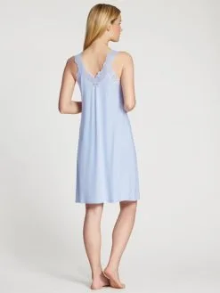 Calida Elegant Dreams Nachthemd, Länge 95cm Harmony Blue -Unterwäsche Verkäufe Calida Elegant Dreams Big Shirt blau 31258 470