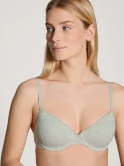 Calida Etude Toujours T-Shirt-BH Pigment Grey Melé -Unterwäsche Verkäufe Calida Etude Toujours T Shirt BH grau 03092 849 1623772868