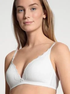 Calida Etude Toujours Triangel-BH Ohne Bügel Weiss 9 Calida Etude Toujours Triangel-BH Ohne Bügel Weiss -Unterwäsche Verkäufe Calida Etude Toujours Triangle BH mit Schale ohne Buegel gemoldet weiss 03192 001 3