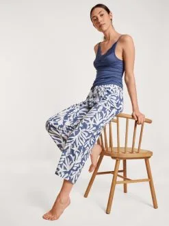 Calida Favourites Coast 7/8-Pants Marine Water Blue -Unterwäsche Verkäufe Calida Favourites Coast 7 8 Pants blau 28537 427 4