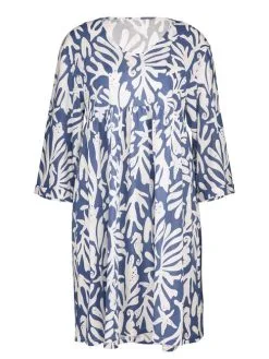 Calida Favourites Coast Loungedress, Länge 90cm Marine Water Blue -Unterwäsche Verkäufe Calida Favourites Coast Loungedress Laenge 90cm blau 30397 427 5
