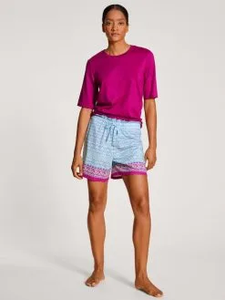 Calida Favourites Cottage Kurzarm-Shirt Orchid Flower -Unterwäsche Verkäufe Calida Favourites Cottage Kurzarm Shirt violett 14195 256 2