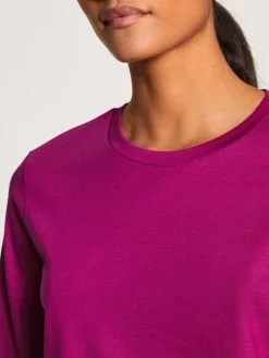 Calida Favourites Cottage Kurzarm-Shirt Orchid Flower -Unterwäsche Verkäufe Calida Favourites Cottage Kurzarm Shirt violett 14195 256 3