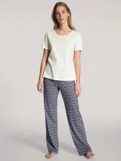 Calida Favourites Dreams Kurzarm-Shirt Star White -Unterwäsche Verkäufe Calida Favourites Dreams Kurzarm Shirt weiss 14038 910 2