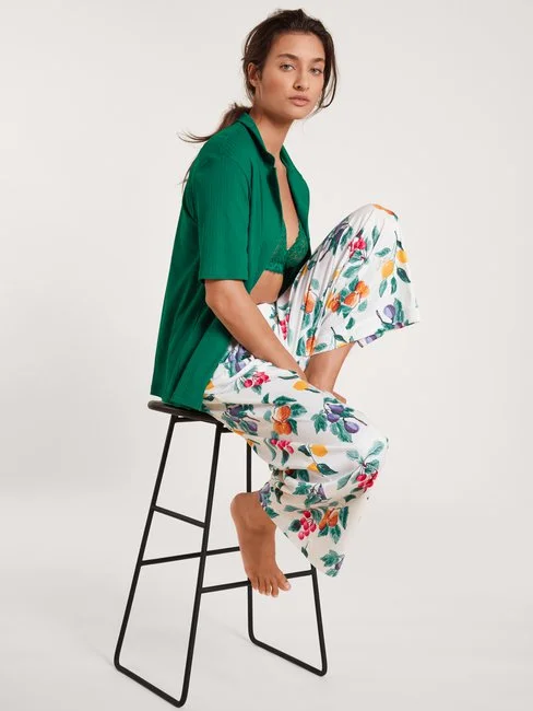 Calida Favourites Fruits Kurzarm-Shirt, Durchgeknöpft Nevada Green 10 Calida Favourites Fruits Kurzarm-Shirt, Durchgeknöpft Nevada Green – Bild 8