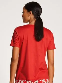 Calida Favourites Marine Kurzarm-Shirt Summer Red -Unterwäsche Verkäufe Calida Favourites Marine Kurzarm Shirt rot 14038 174 1