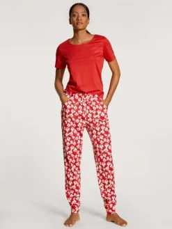 Calida Favourites Marine Kurzarm-Shirt Summer Red -Unterwäsche Verkäufe Calida Favourites Marine Kurzarm Shirt rot 14038 174 2