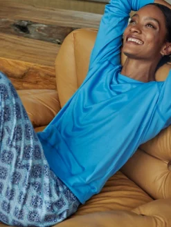 Calida Favourites Provence Pants Mit Seitentaschen Azurit Blue 13 Calida Favourites Provence Pants Mit Seitentaschen Azurit Blue -Unterwäsche Verkäufe Calida Favourites Provence Pants mit Seitentaschen blau 29059 474 neu