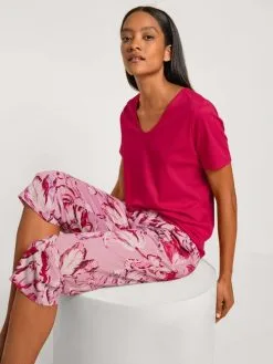 Calida Favourites Tulip 3/4-Hose Pink Amethyst -Unterwäsche Verkäufe Calida Favourites Tulip 3 4 Hose rosa 28031 294 4